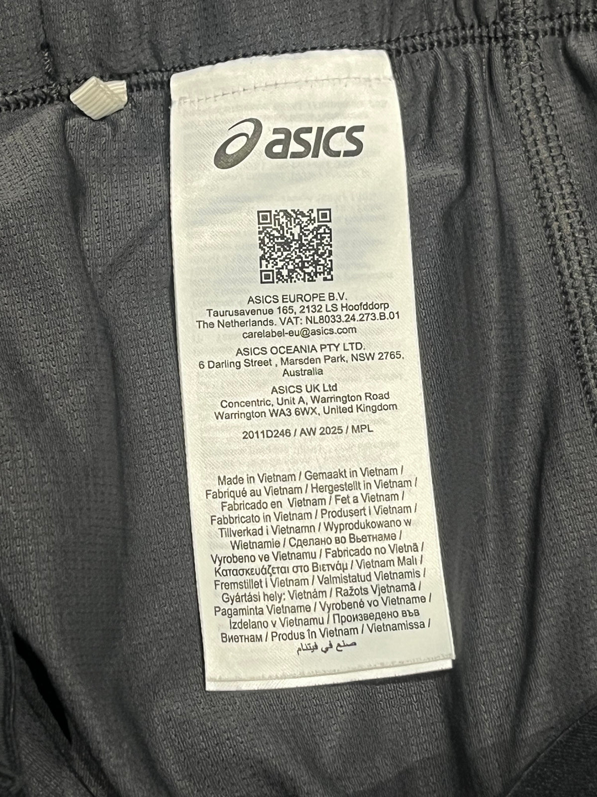 Black & Grey Asics Men’s  Actibreeze Road 5” 2IN1 Running Shorts