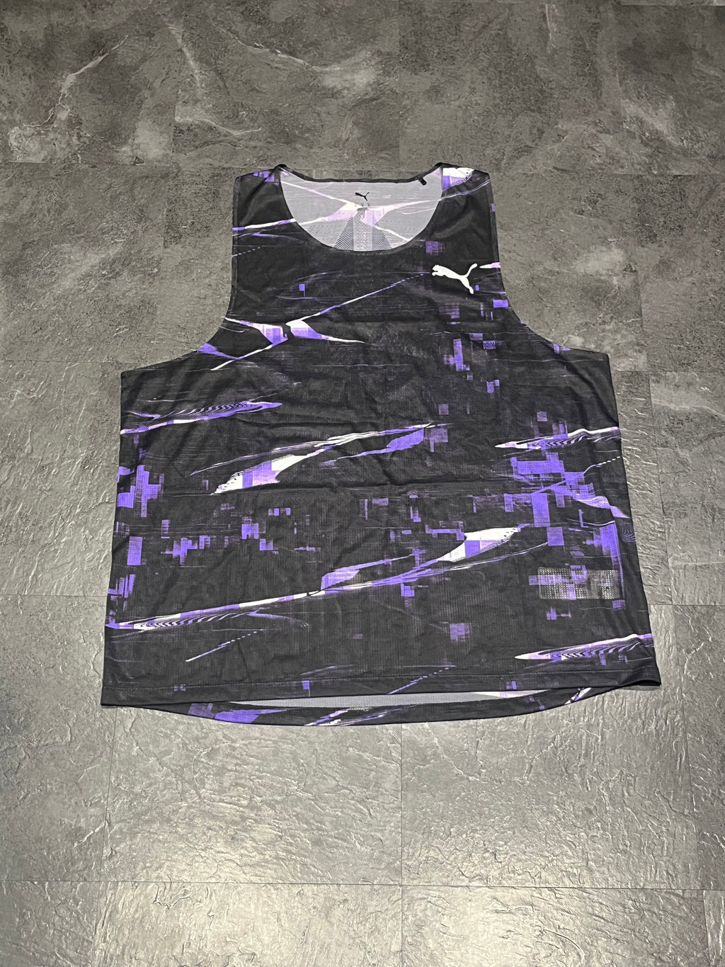 Black & Purple Puma Men’s Ultraspun Racing Singlet