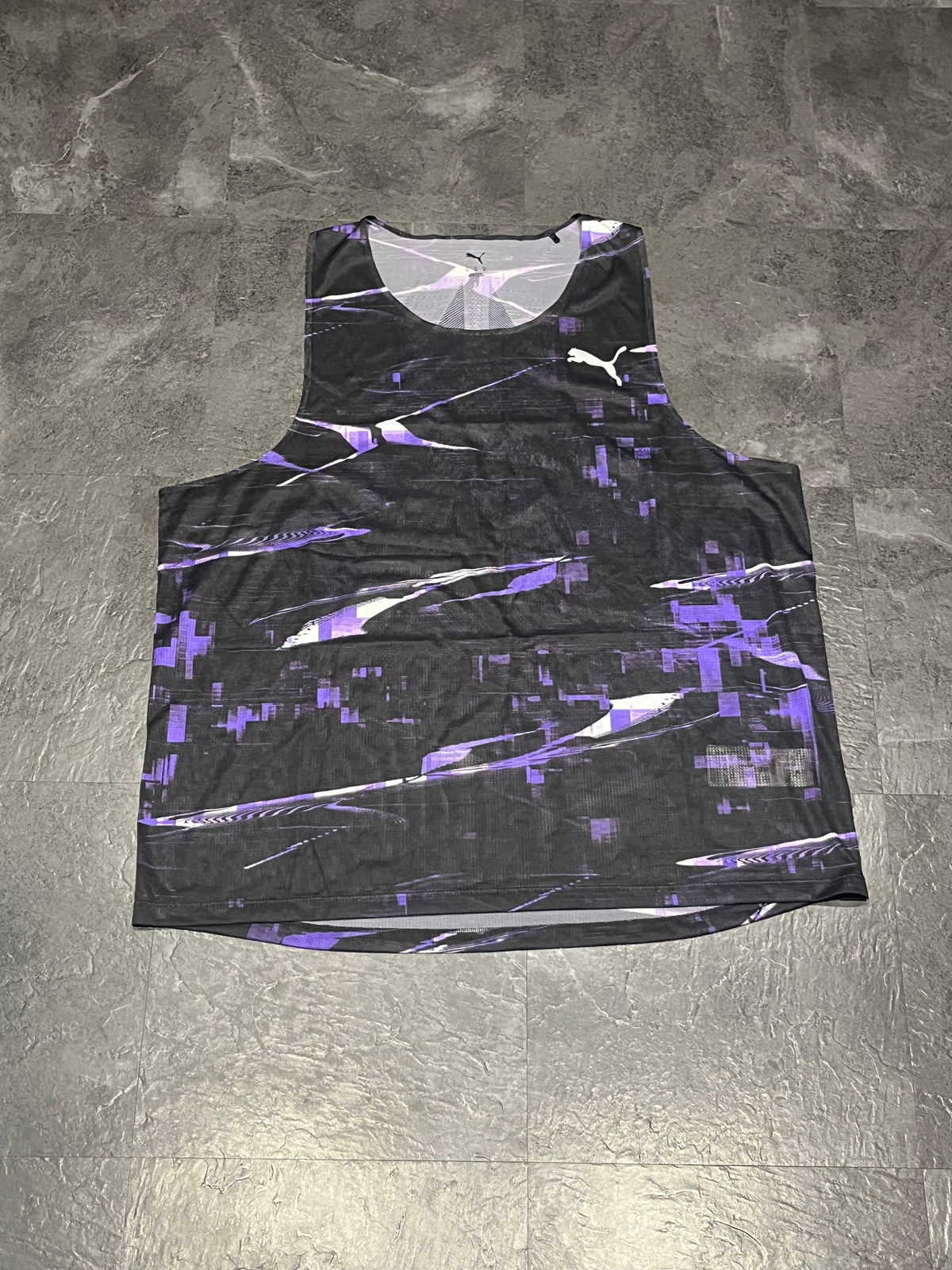 Black & Purple Puma Men’s Ultraspun Racing Singlet