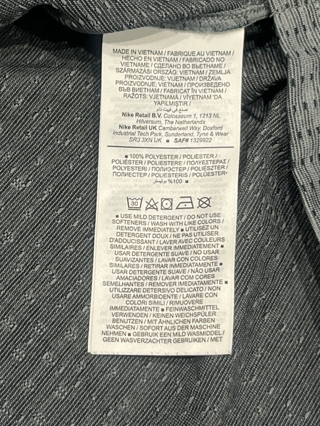 Grey Nike Men’s Dri Fit ADV Running T Shirt