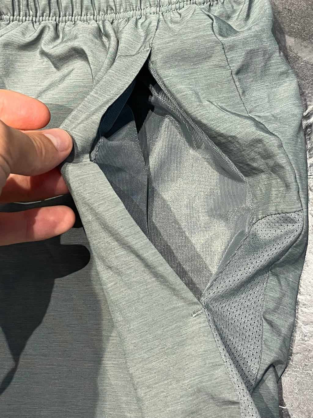 Grey Nike Men’s Dri Fit Challenger 7” Brief Lined Running Shorts