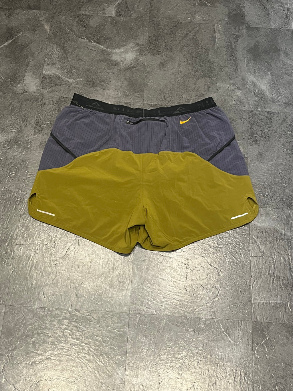 Olive Nike Men’s Dri Fit Trail 7” Brief Lined Running Shorts