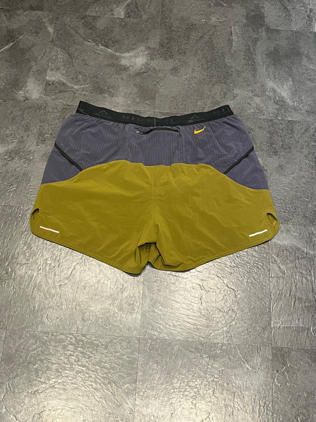 Olive Nike Men’s Dri Fit Trail 7” Brief Lined Running Shorts