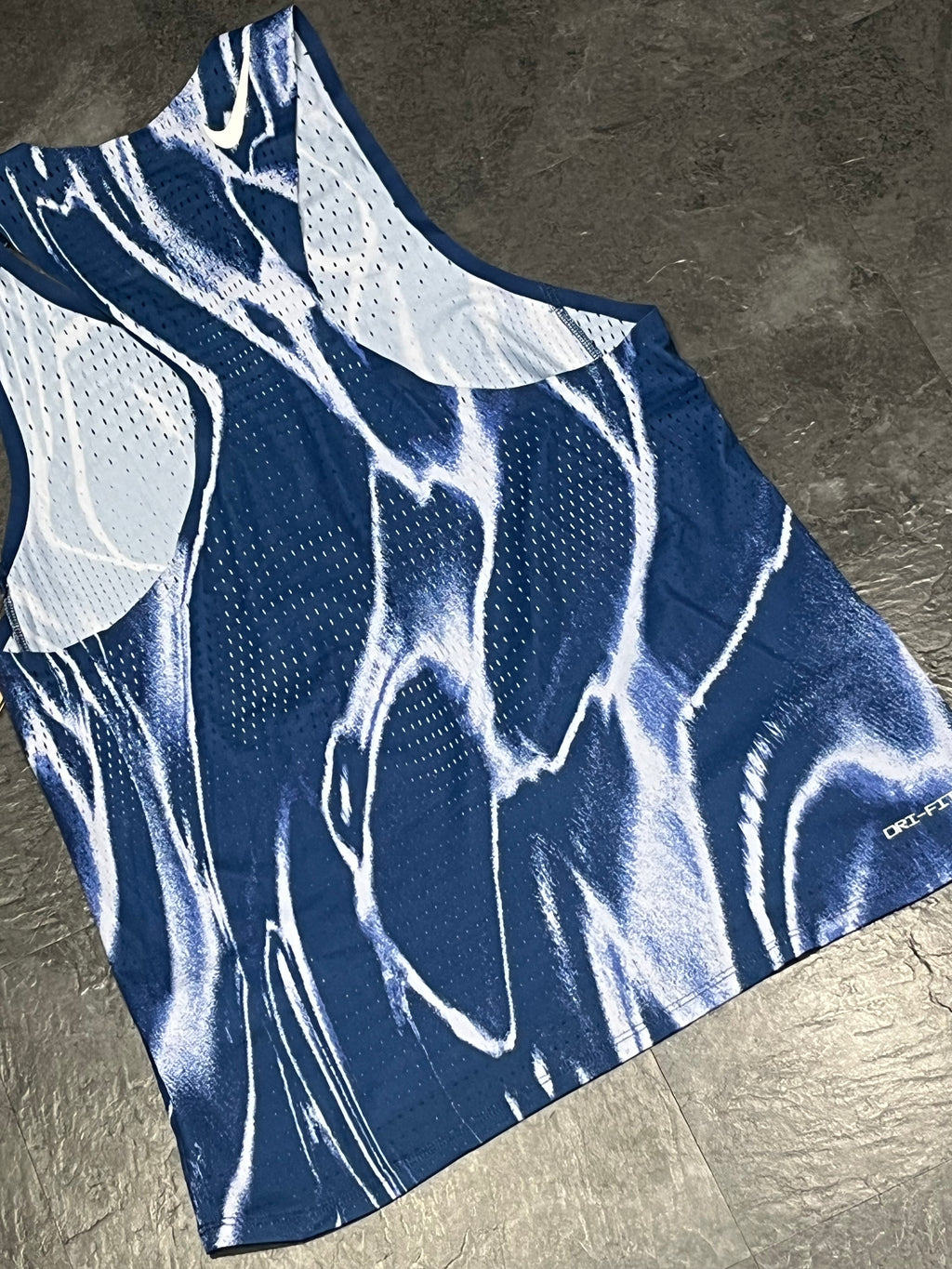 Coastal Blue/White Nike Men’s Dri Fit ADV Aeroswift Racing Singlet