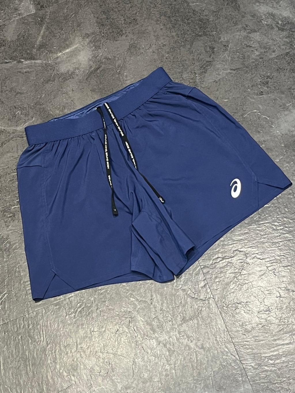 Navy Blue Asics Men’s Road 5” Brief Lined Running Shorts