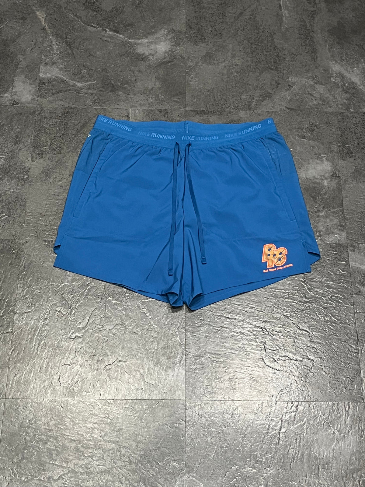 Blue Nike X Blue Ribbon TC Men’s Dri Fit Flex Stride 5” Brief Lined Running Shorts