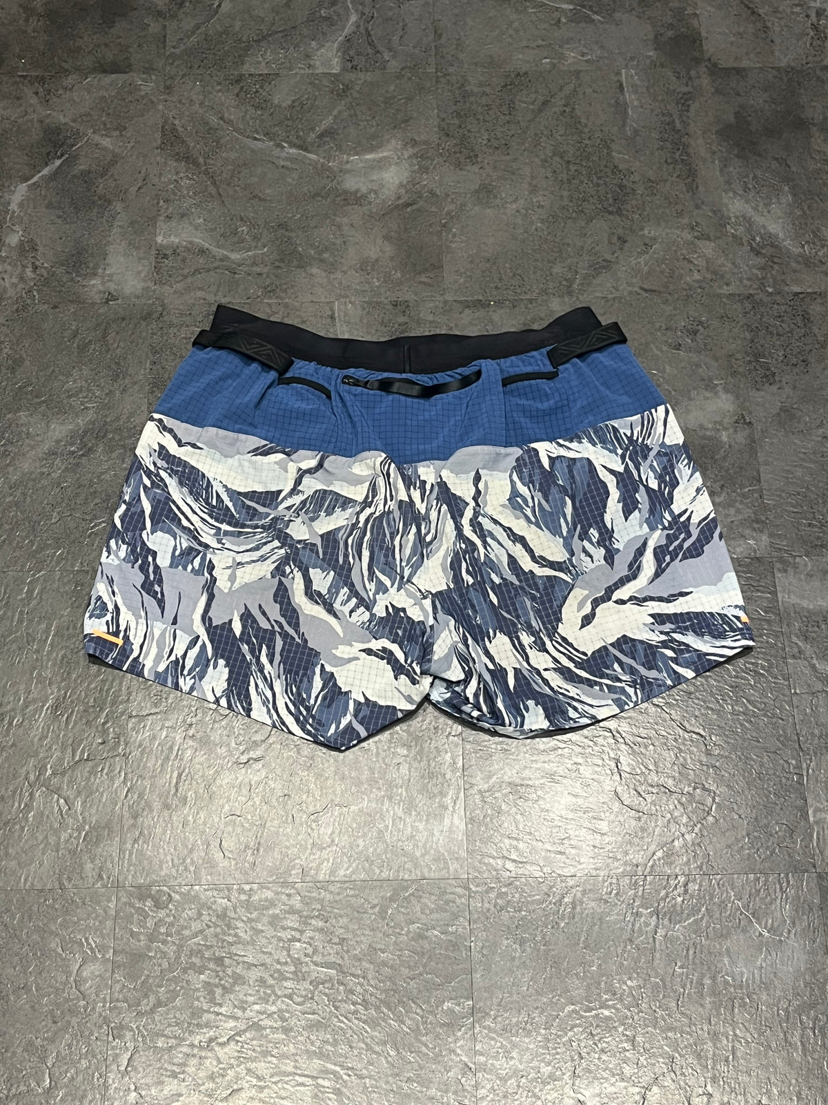 Blue Camo Nike Men’s Dri Fit Trail 5” Brief Lined Running Shorts