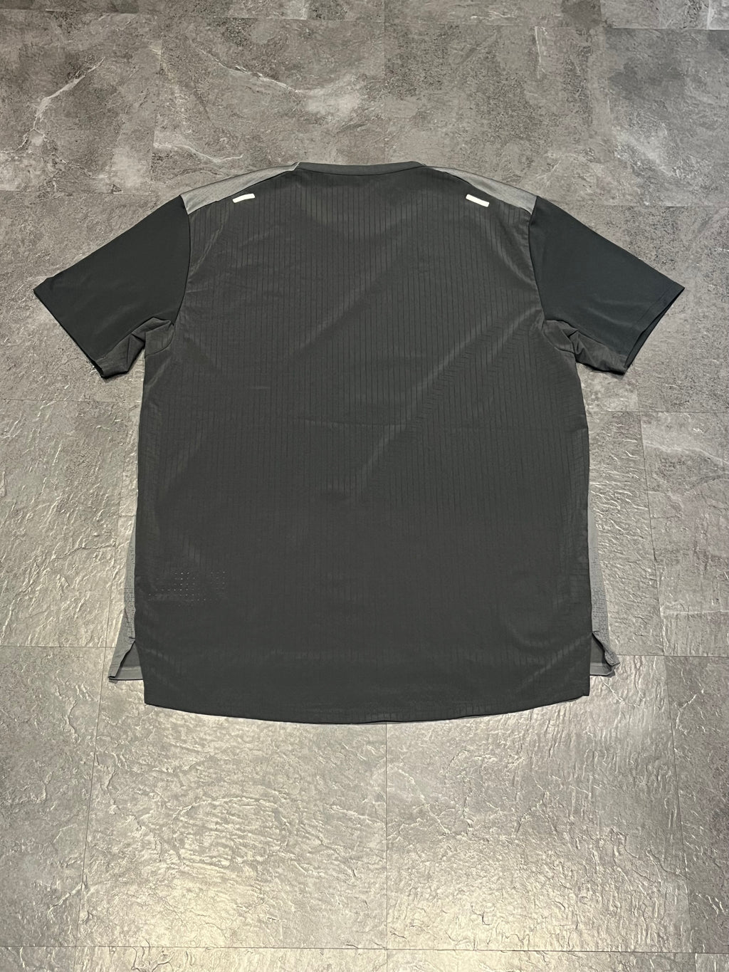 Black/Grey Nike Men’s Dri Fit Rise 365 Trail Running T Shirt