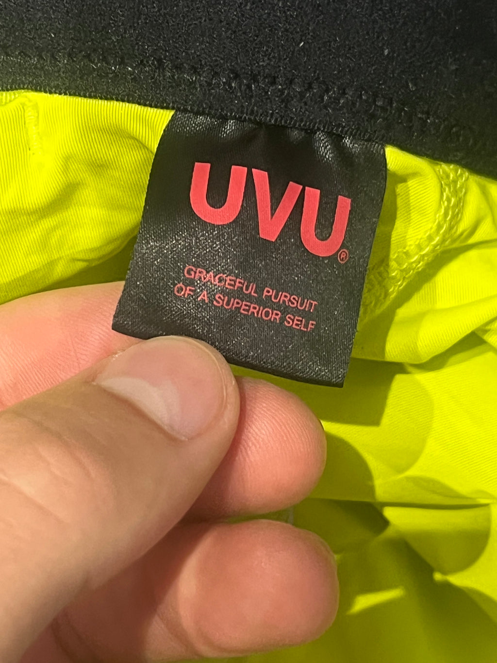 Yellow UVU Men’s Performance Racing 1/2 Tights