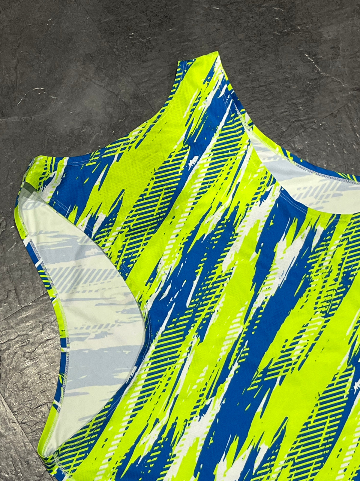 Green / Blue Asics Men’s Color Injection Racing Singlet