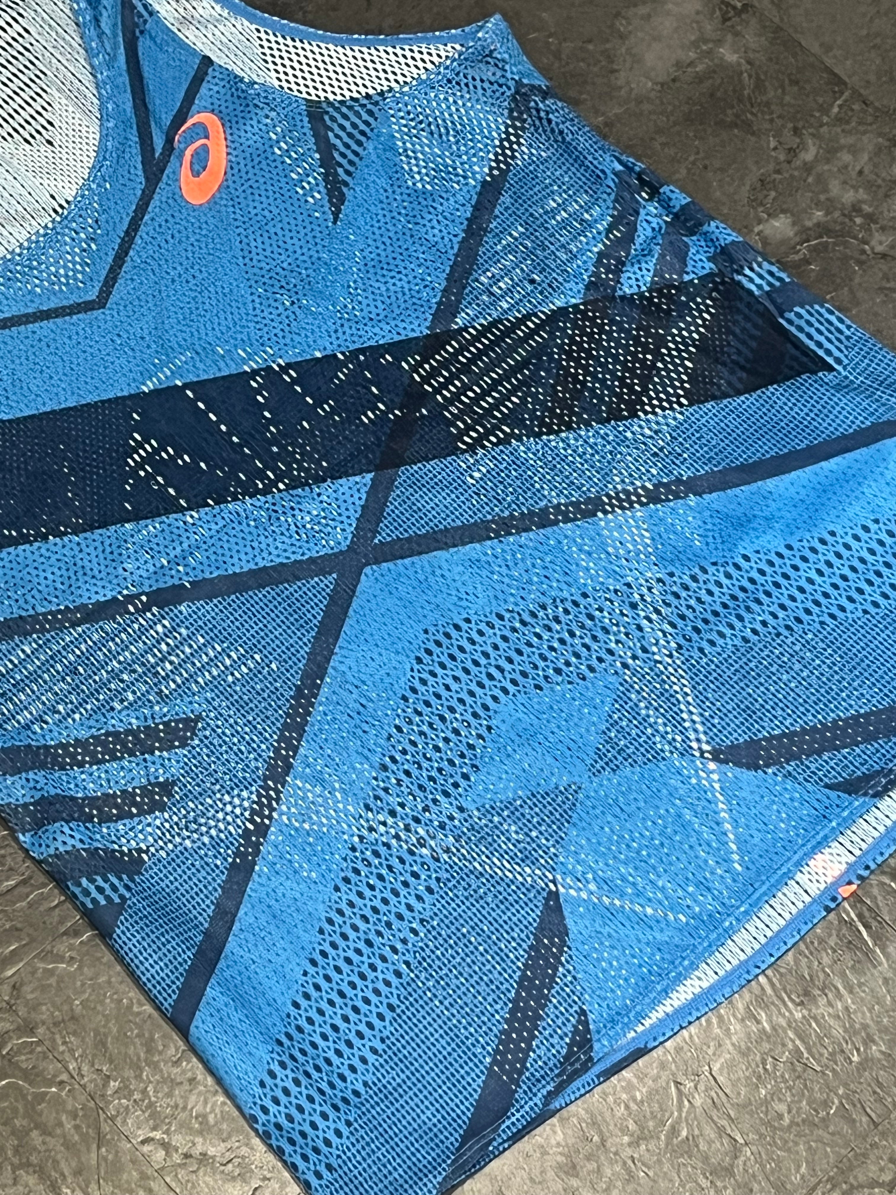 Blue ASICS Women’s Pro Elite Racing Singlet