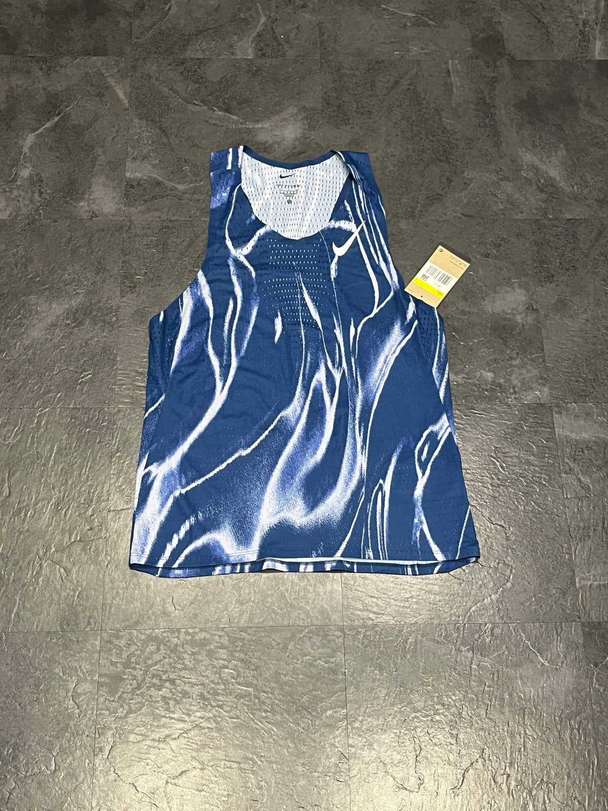 Coastal Blue/White Nike Men’s Dri Fit ADV Aeroswift Racing Singlet