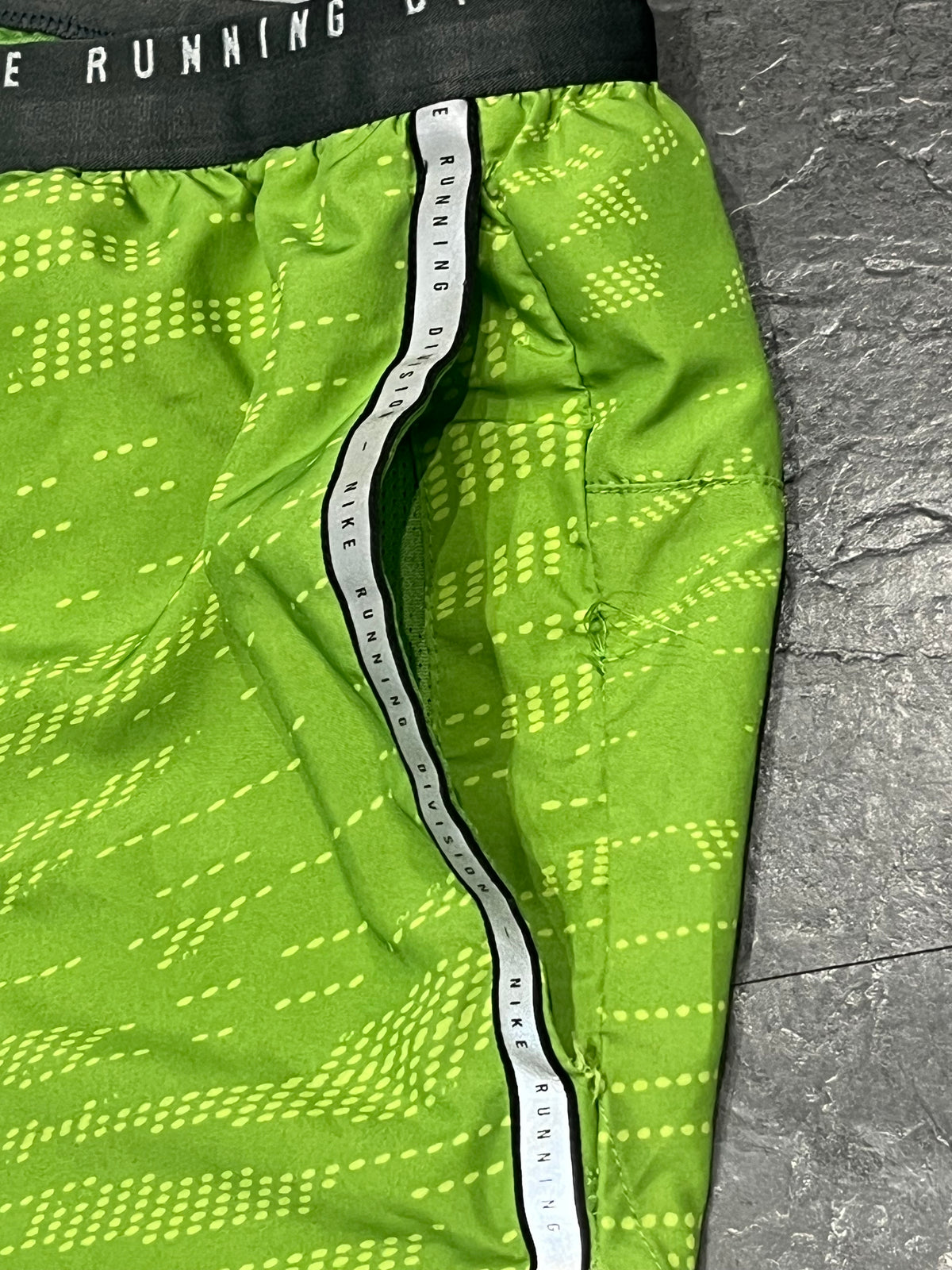 Green Nike Men’s Dri Fit Running Division 5” Brief Lined Running Shorts
