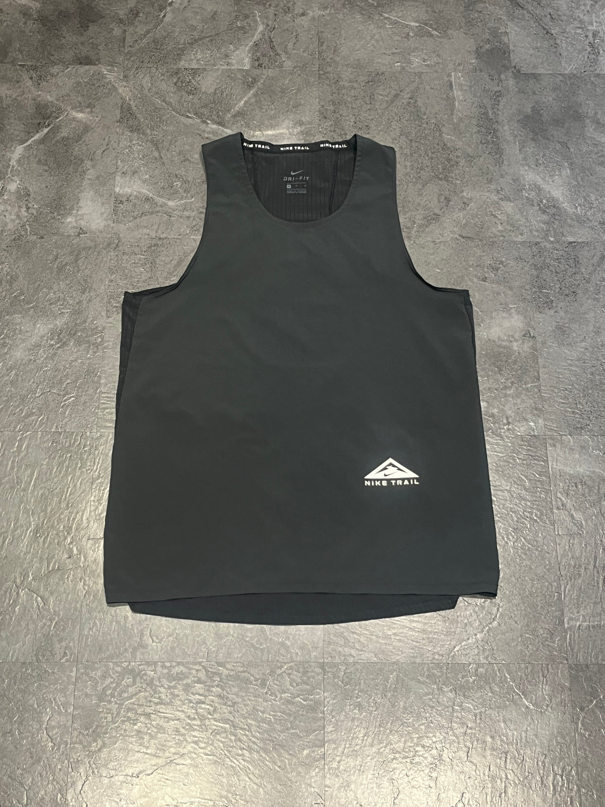 Black Nike Men’s Dri Fit Trail Running Singlet