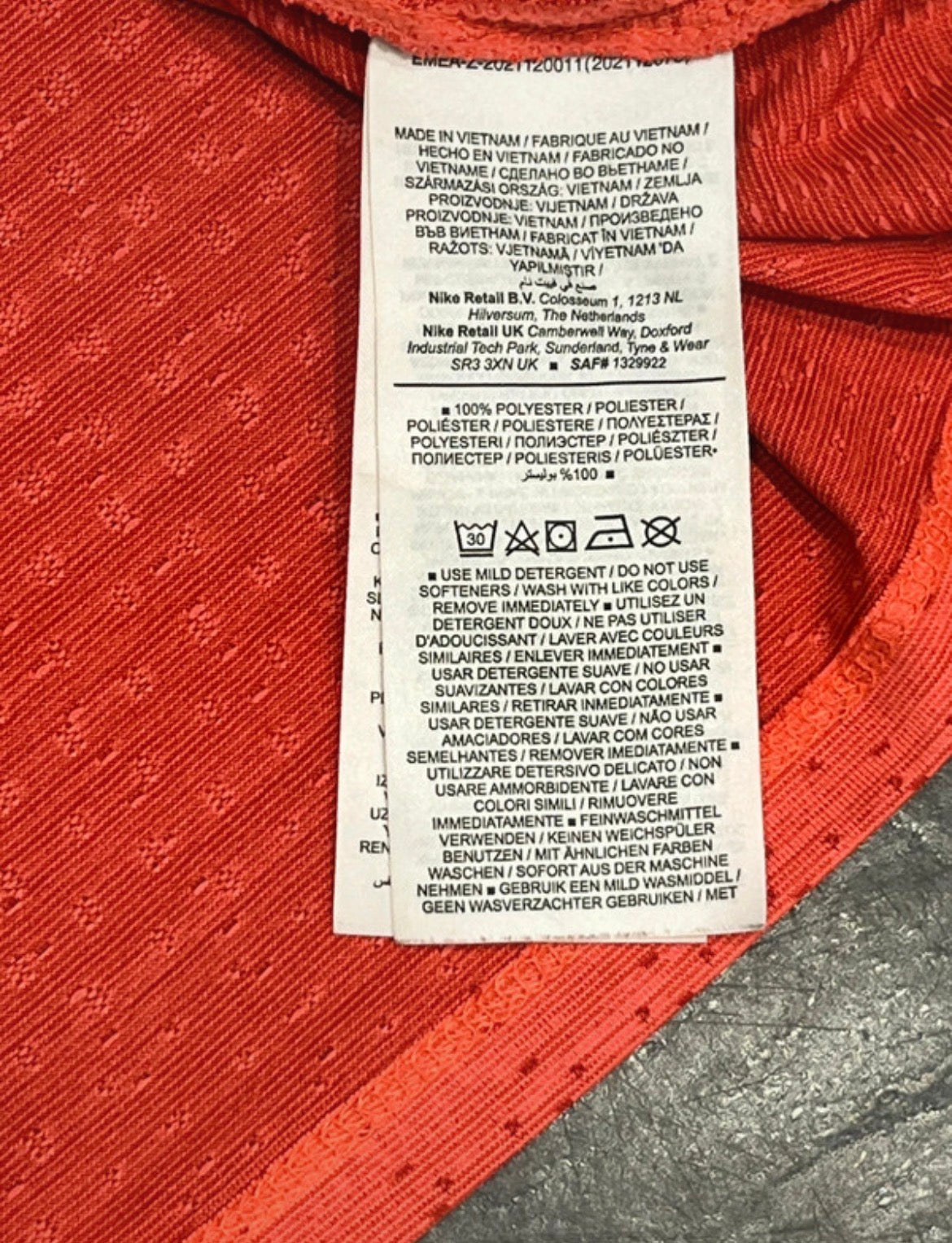 Red Nike Men’s Dri Fit ADV Running T Shirt