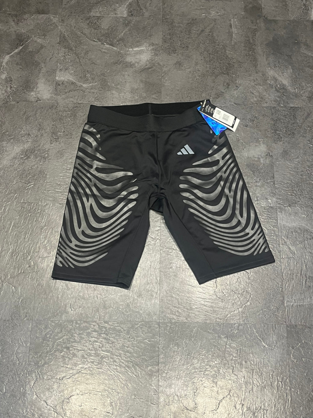 Black Adidas Men’s Adizero Rheon Racing 1/2 Tights