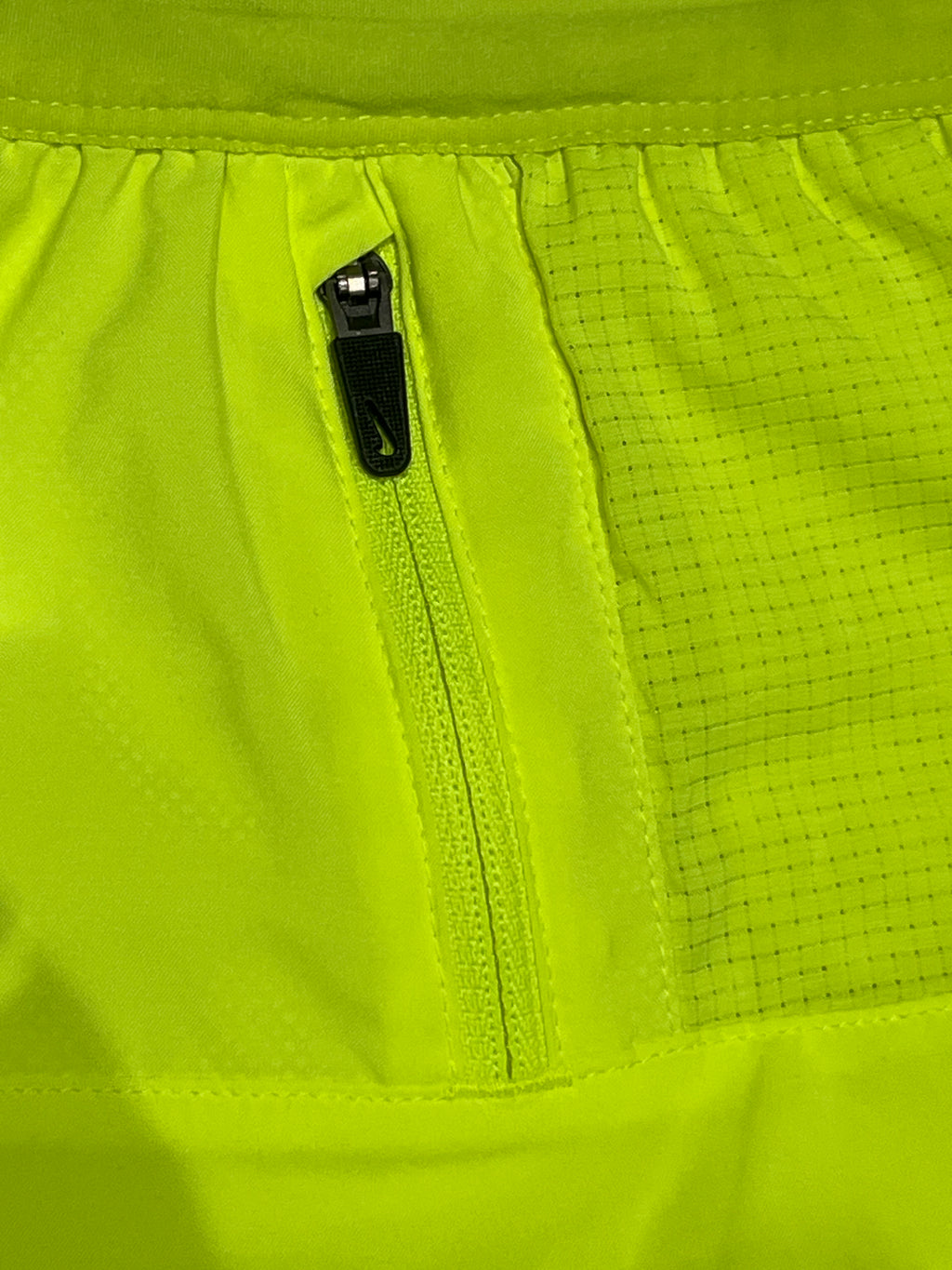 Neon Yellow Nike Men’s Dri Fit Flex Stride 7” Brief Lined Running Shorts