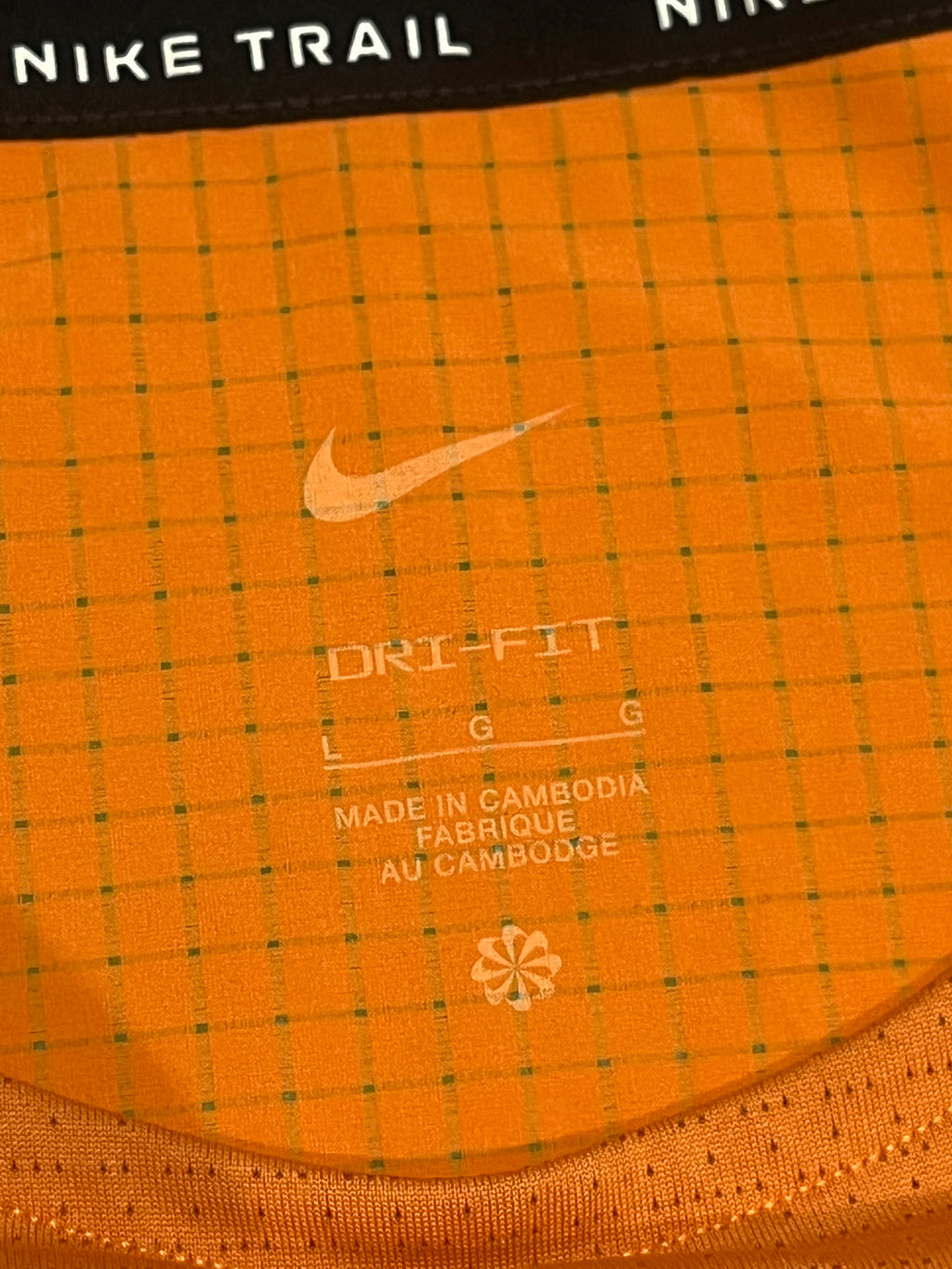 Orange Nike Men’s Dri Fit Rise 365 Trail Running T Shirt