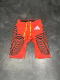 Red Adidas Adizero Men’s Pro Elite Rheon Racing 1/2 Tights