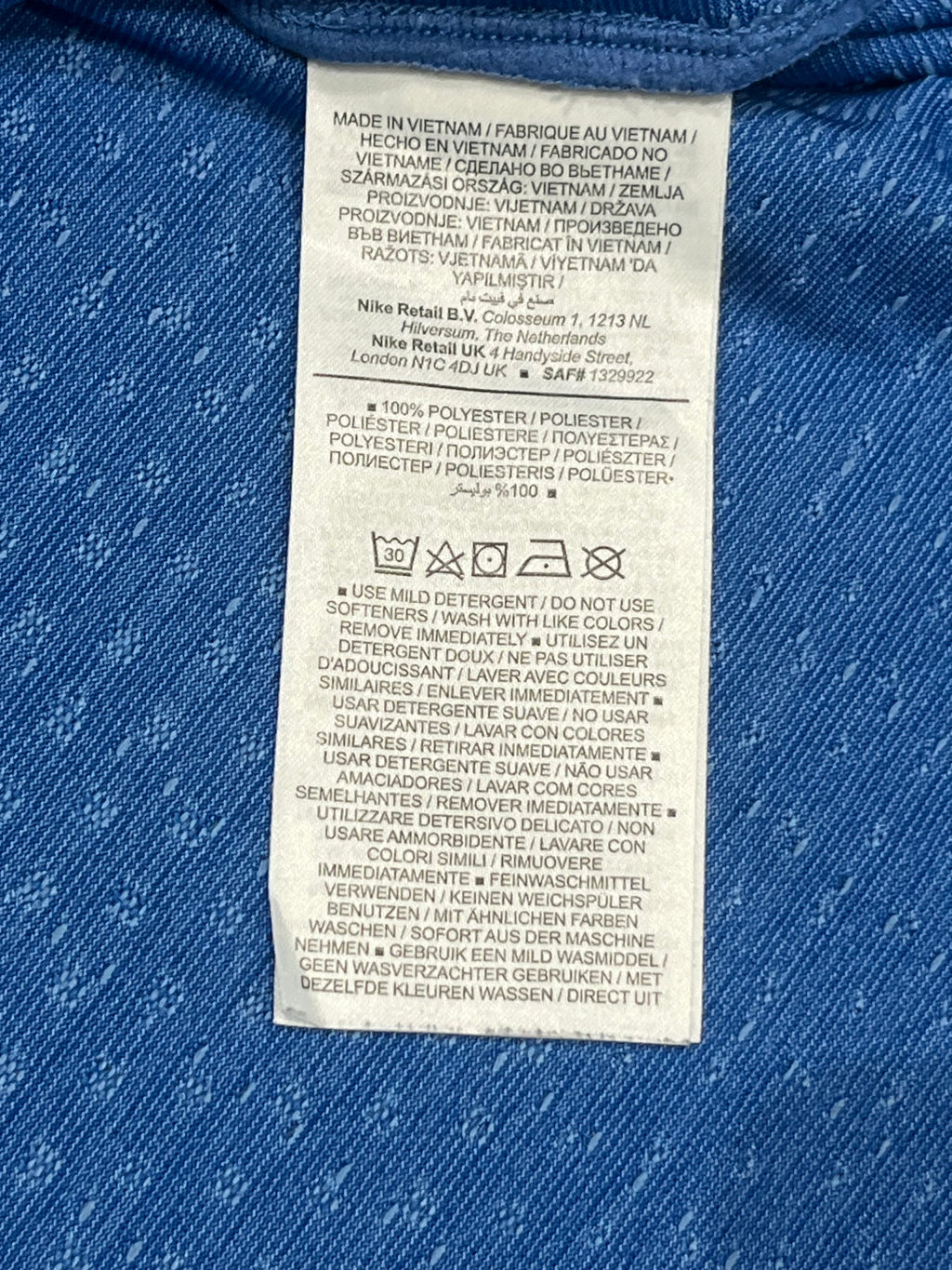 Blue Nike Men’s Dri Fit ADV Running T Shirt