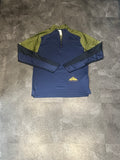 Green & Blue Nike Men’s Dri Fit Trail Element 1/2 Zip Top