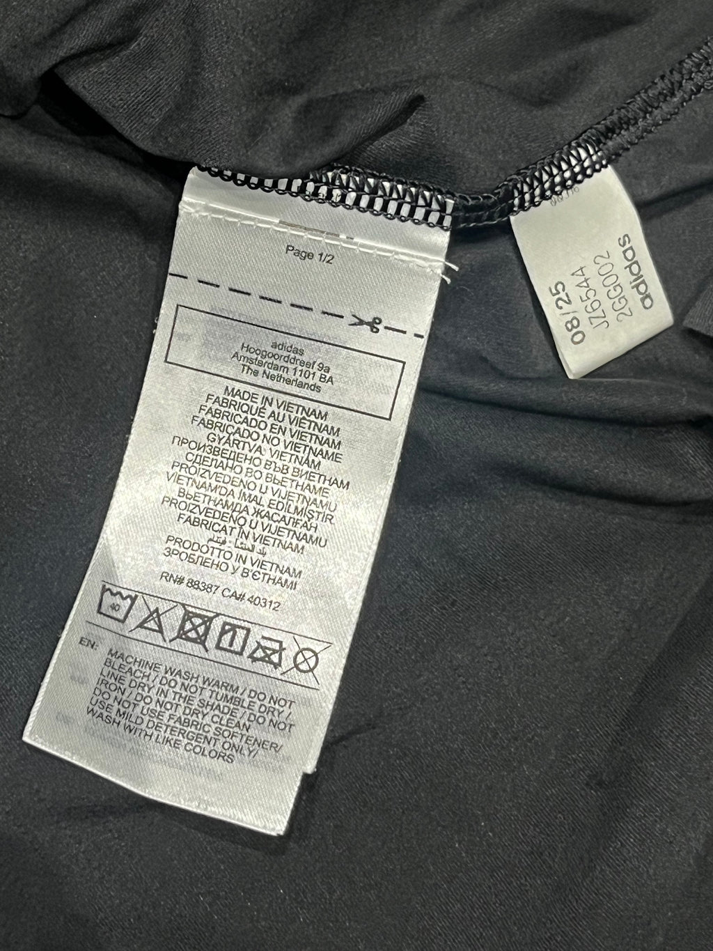 Black/White Adidas Own The Run Racing Singlet