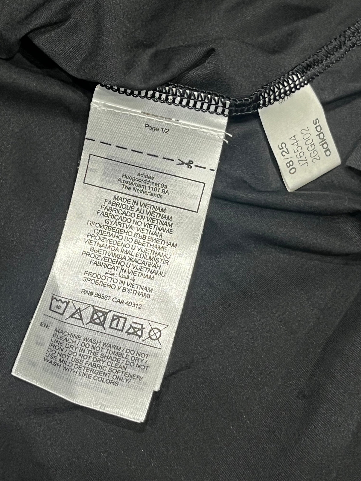 Black/White Adidas Own The Run Racing Singlet