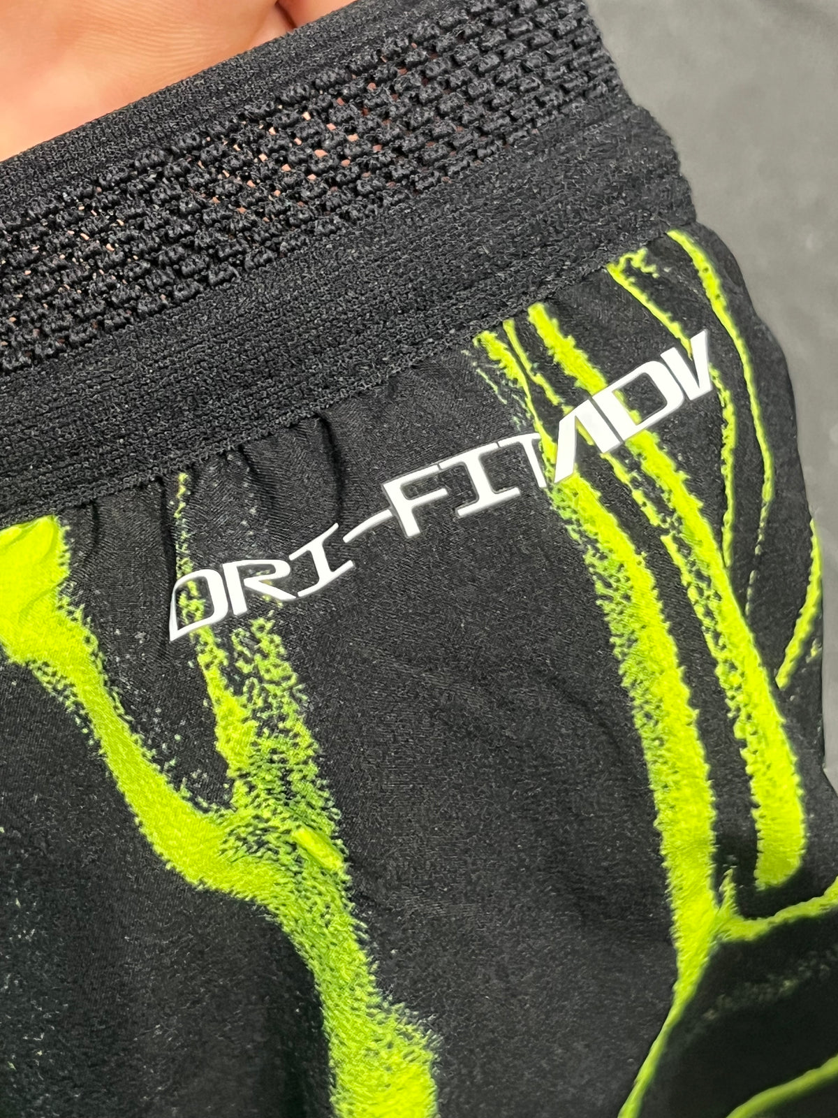 Black & Volt Green Nike Men’s Dri Fit ADV Aeroswift 2” Racing Split Shorts