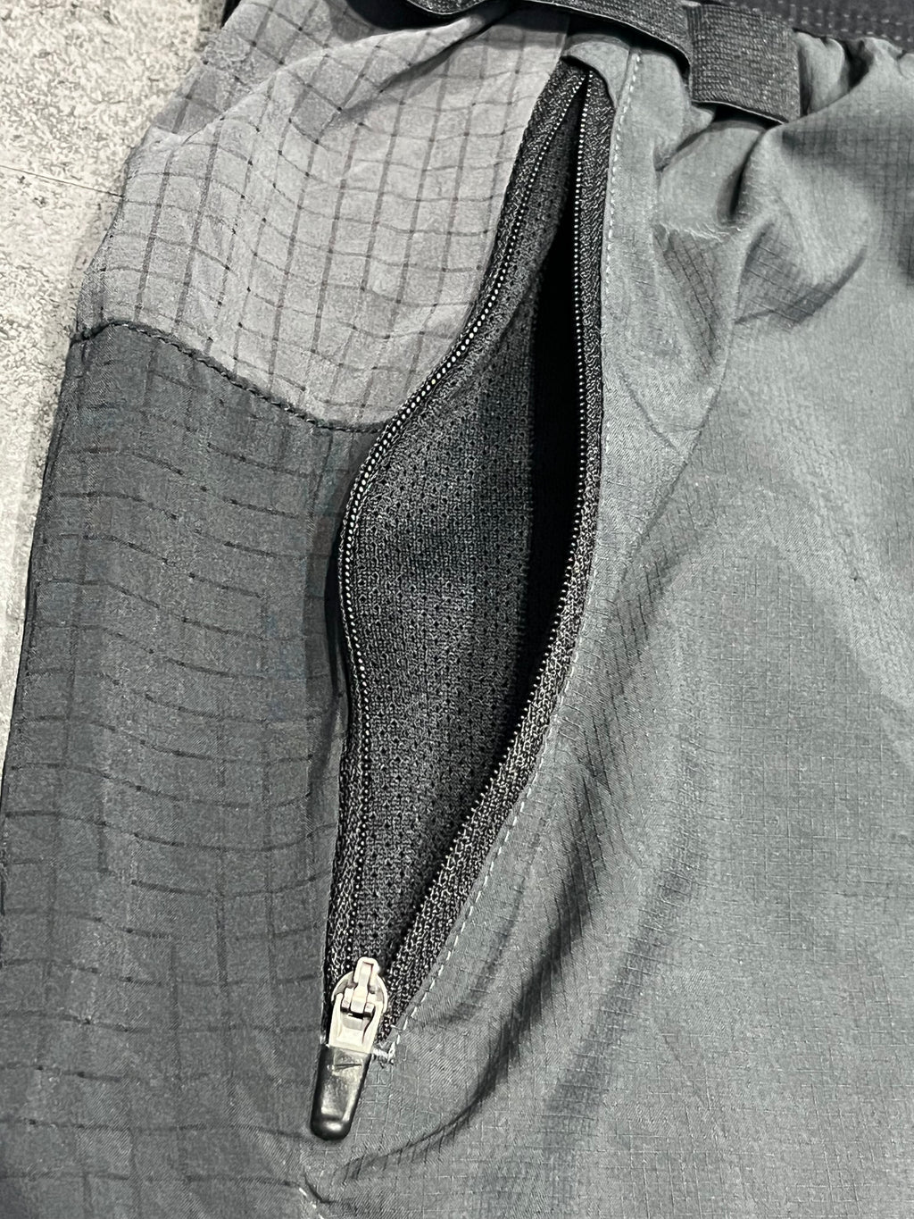 Black & Grey Nike Men’s Dri Fit Trail 5” Brief Lined Shorts