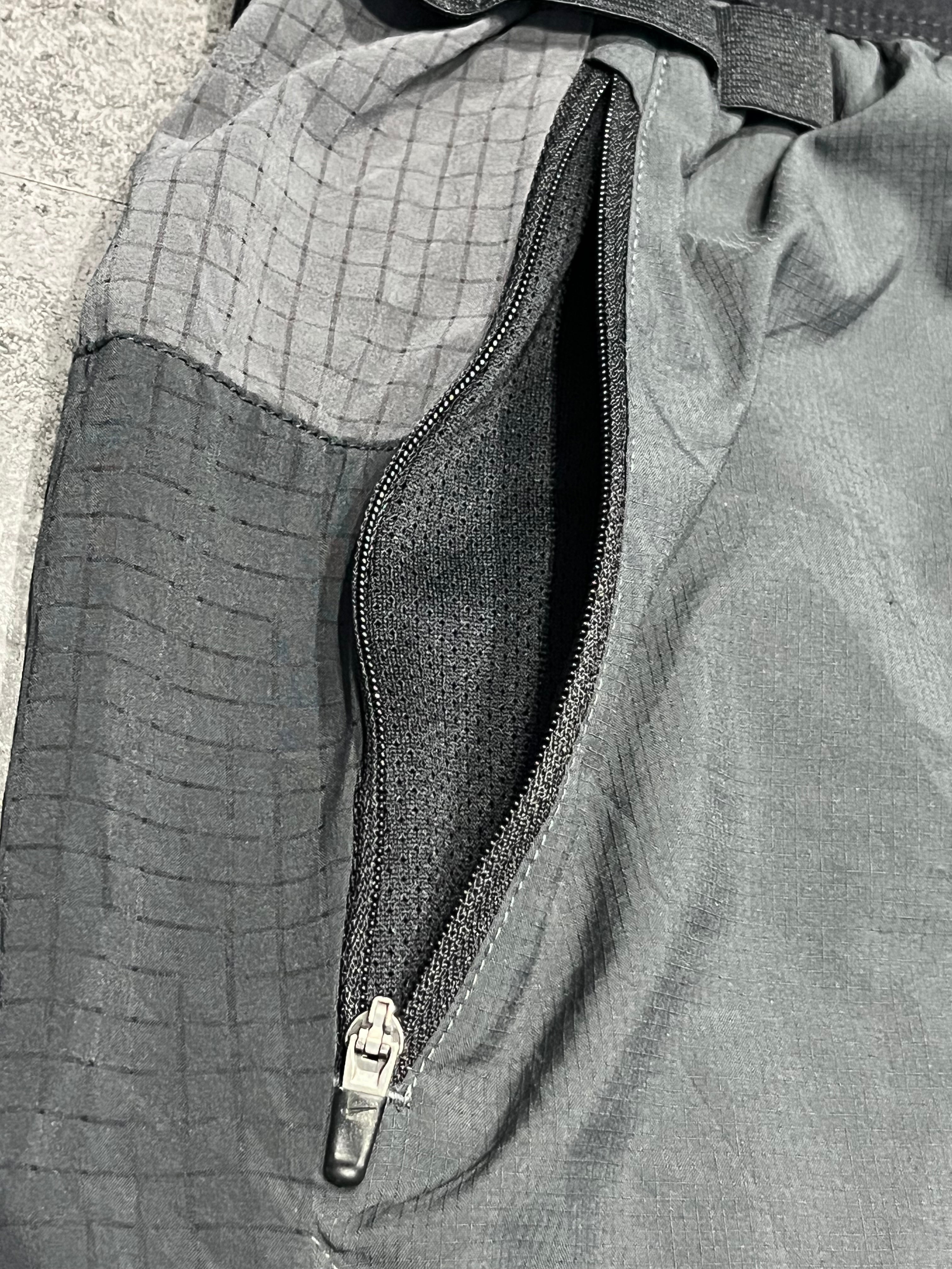 Black & Grey Nike Men’s Dri Fit Trail 5” Brief Lined Shorts