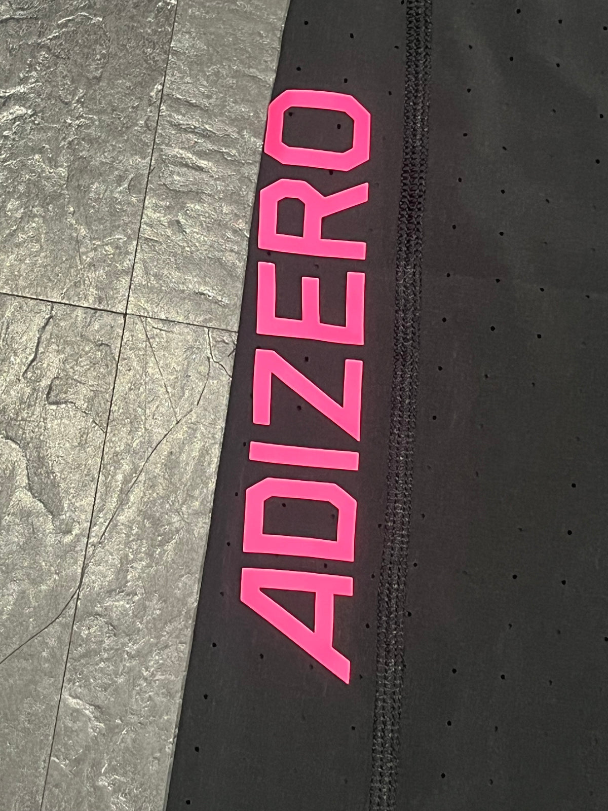 Black & Pink Adidas Adizero Mens Racing Singlet