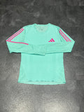 Green & Pink Adidas Men’s Adizero Promo Pro Elite 2023 LS Running Top