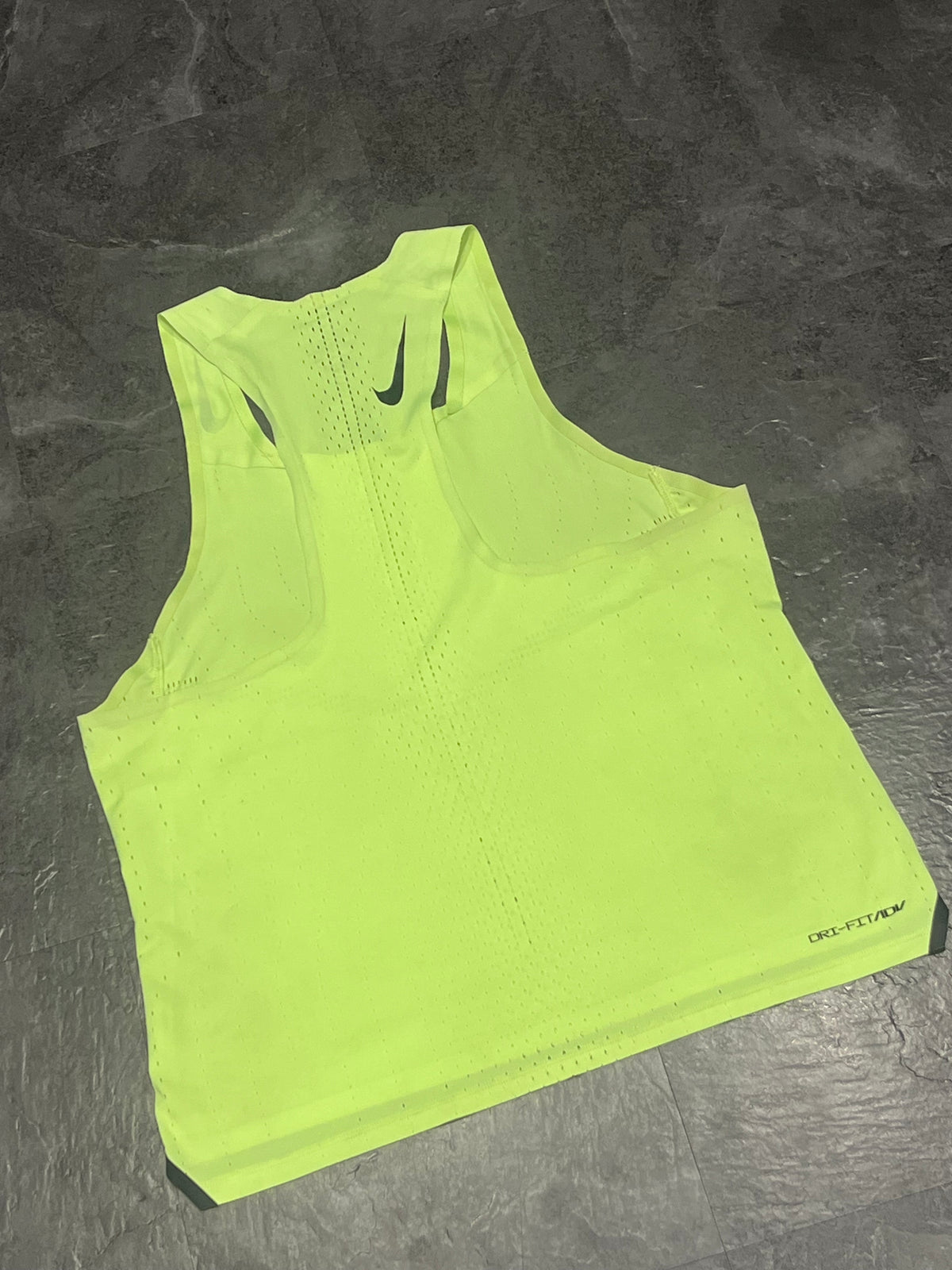 Volt Yellow Nike Men’s Dri Fit ADV Aeroswift Racing Singlet