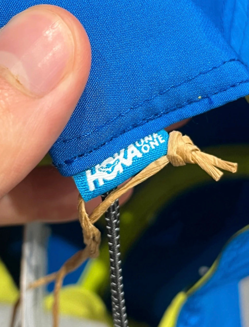 Blue & White Hoka One One Performance Running Cap
