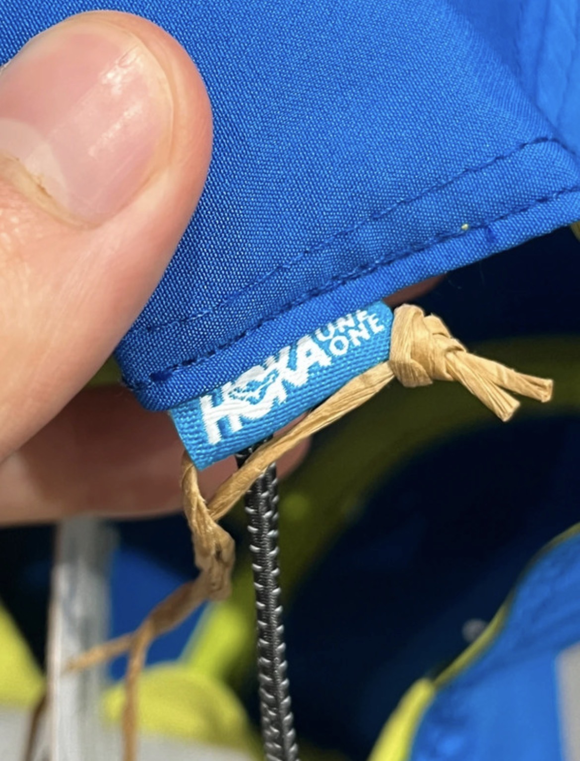Blue & White Hoka One One Performance Running Cap