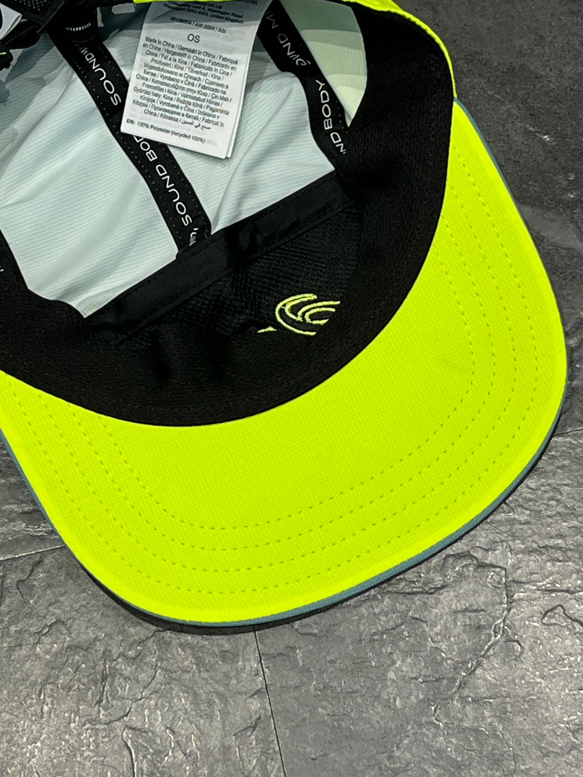 Light Green/Bright Yellow/Black Asics 5 Panel Running Cap - Unisex