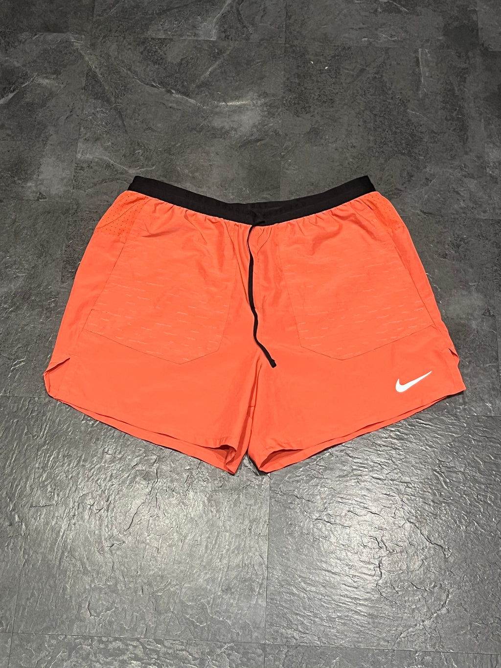 Orange Nike Men’s Dri Fit Running Division 5” Brief Lined Running Shorts