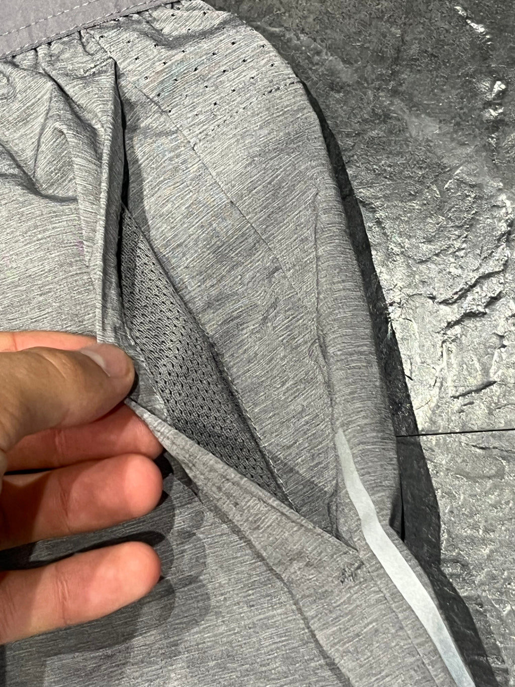 Grey Nike Men’s Dri Fit Flex Stride 5” Brief Lined Running Shorts