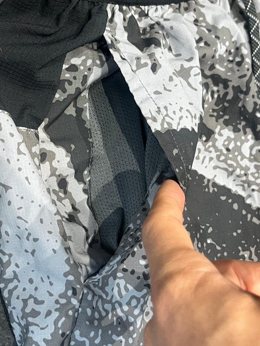 Iron Grey/Black Nike Men’s Dri Fit Trail 7” Brief Lined Running Shorts