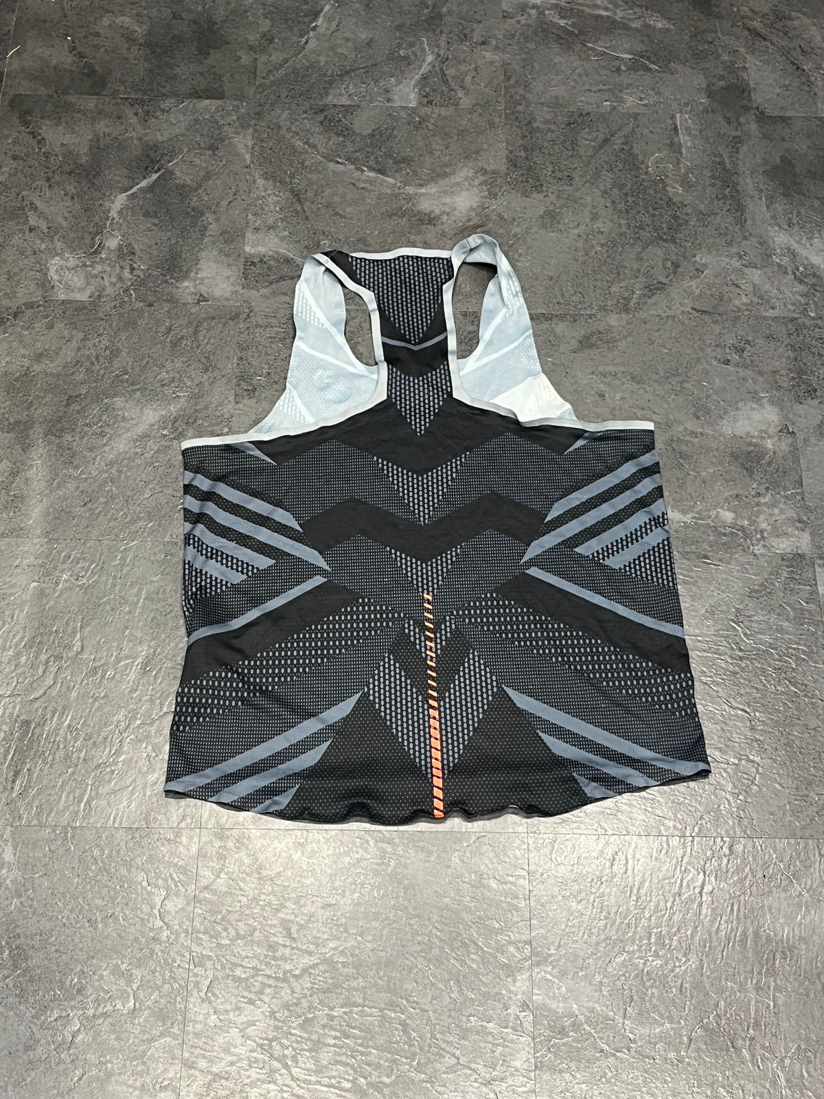 Black & Grey Asics Men’s Track Elite Cooling Racing Singlet