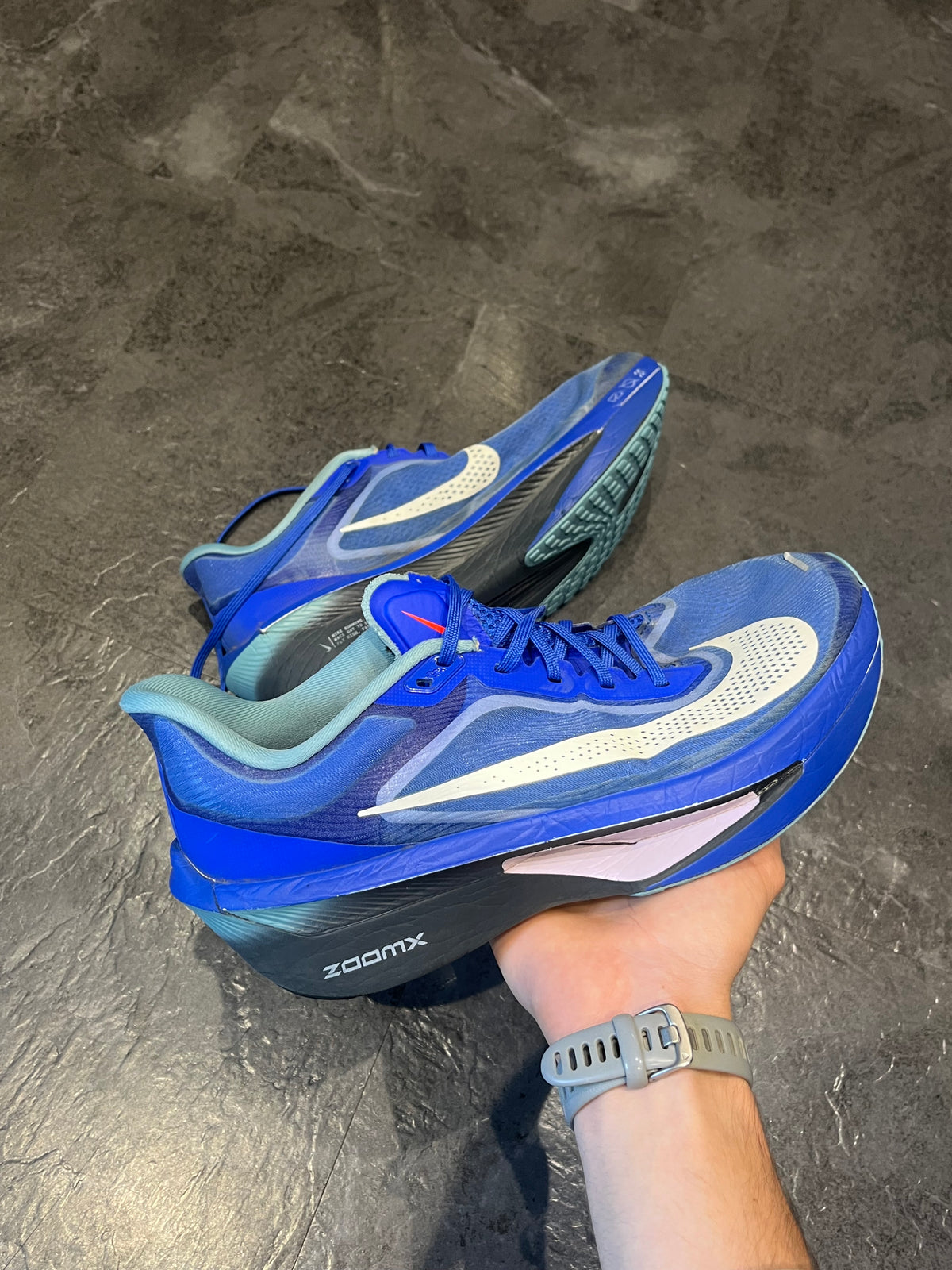 Blue Nike Zoom Fly 6 - Size 8