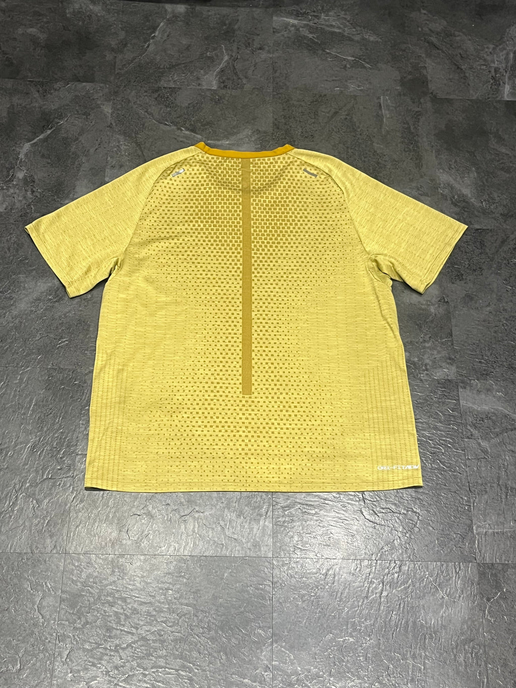 Gold Yellow Nike Men’s Dri Fit ADV Running T Shirt