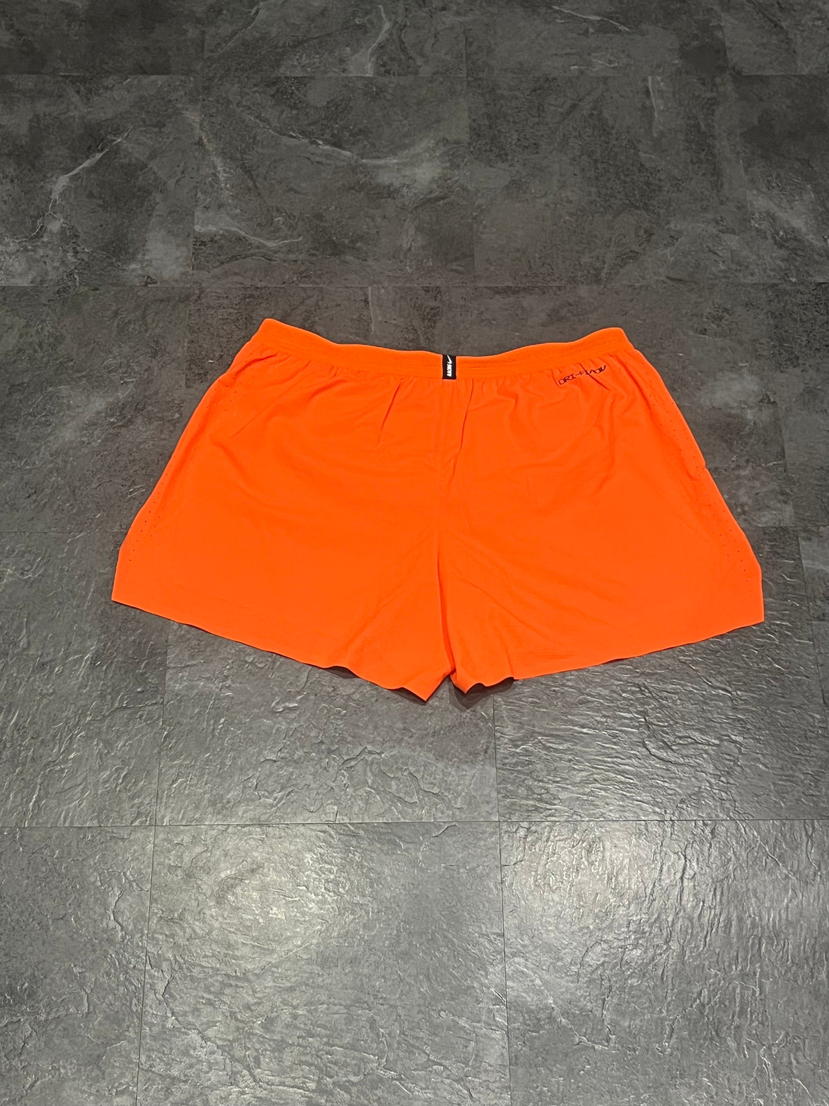 Orange & Ghost Green Nike Men’s Dri Fit ADV Aeroswift 4” Racing Split Shorts