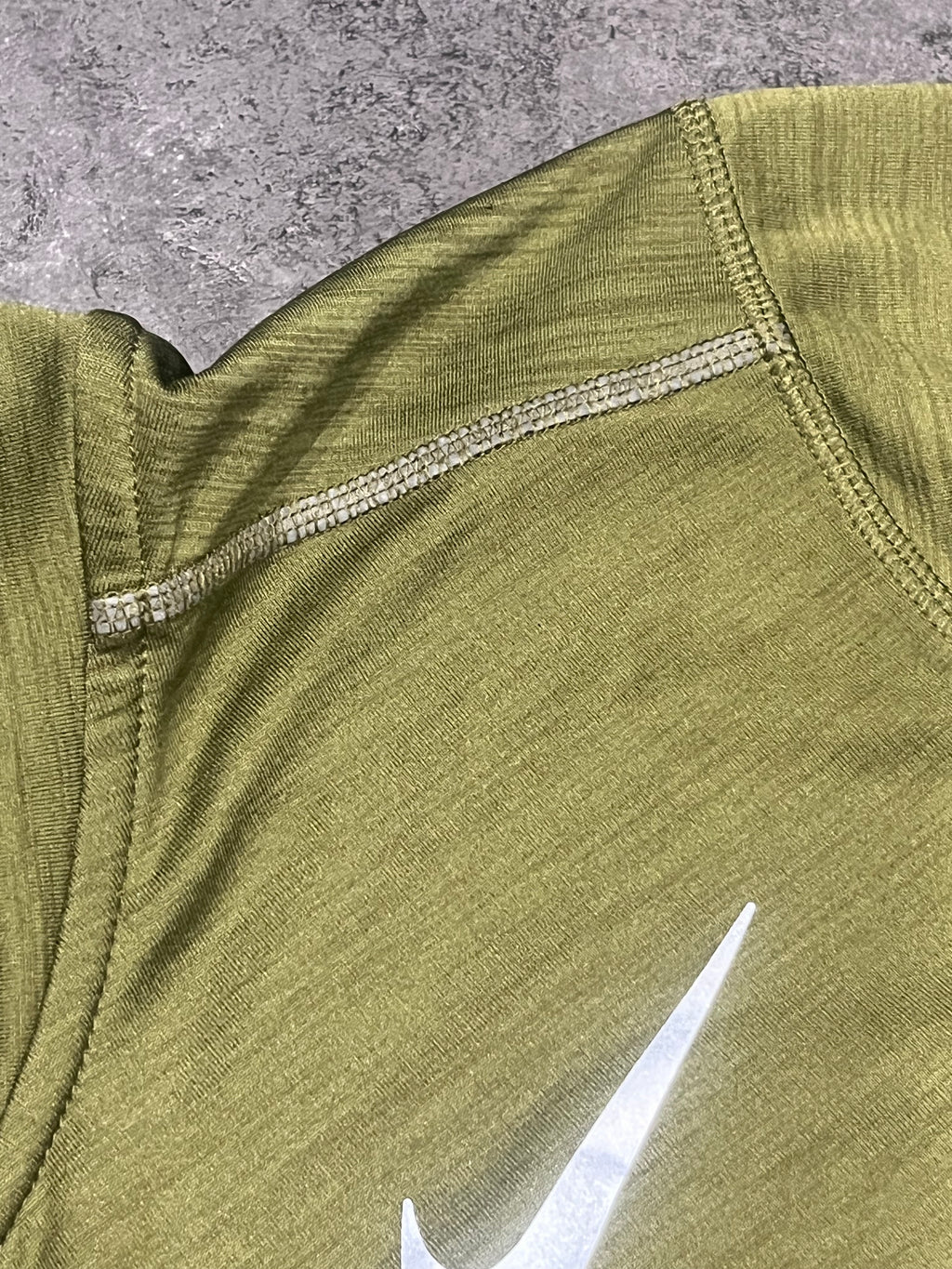 Green Nike Men’s Dri Fit Pacer 1/2 Zip Running Top
