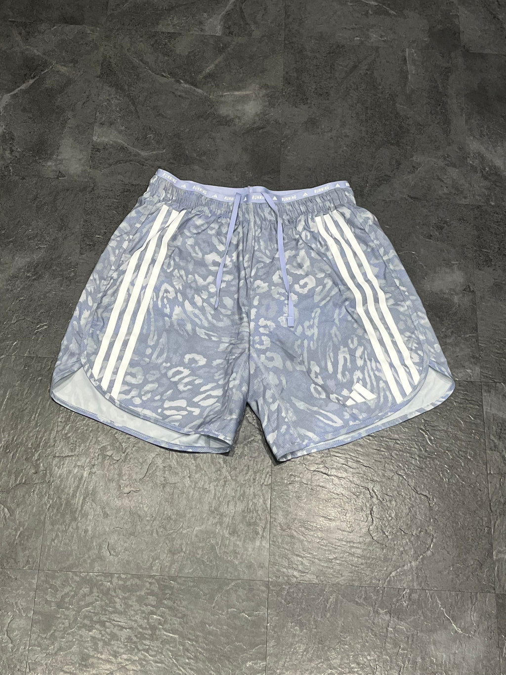 Violet Adidas Men’s Aeroready Own The Run 7” Brief Lined Running Shorts