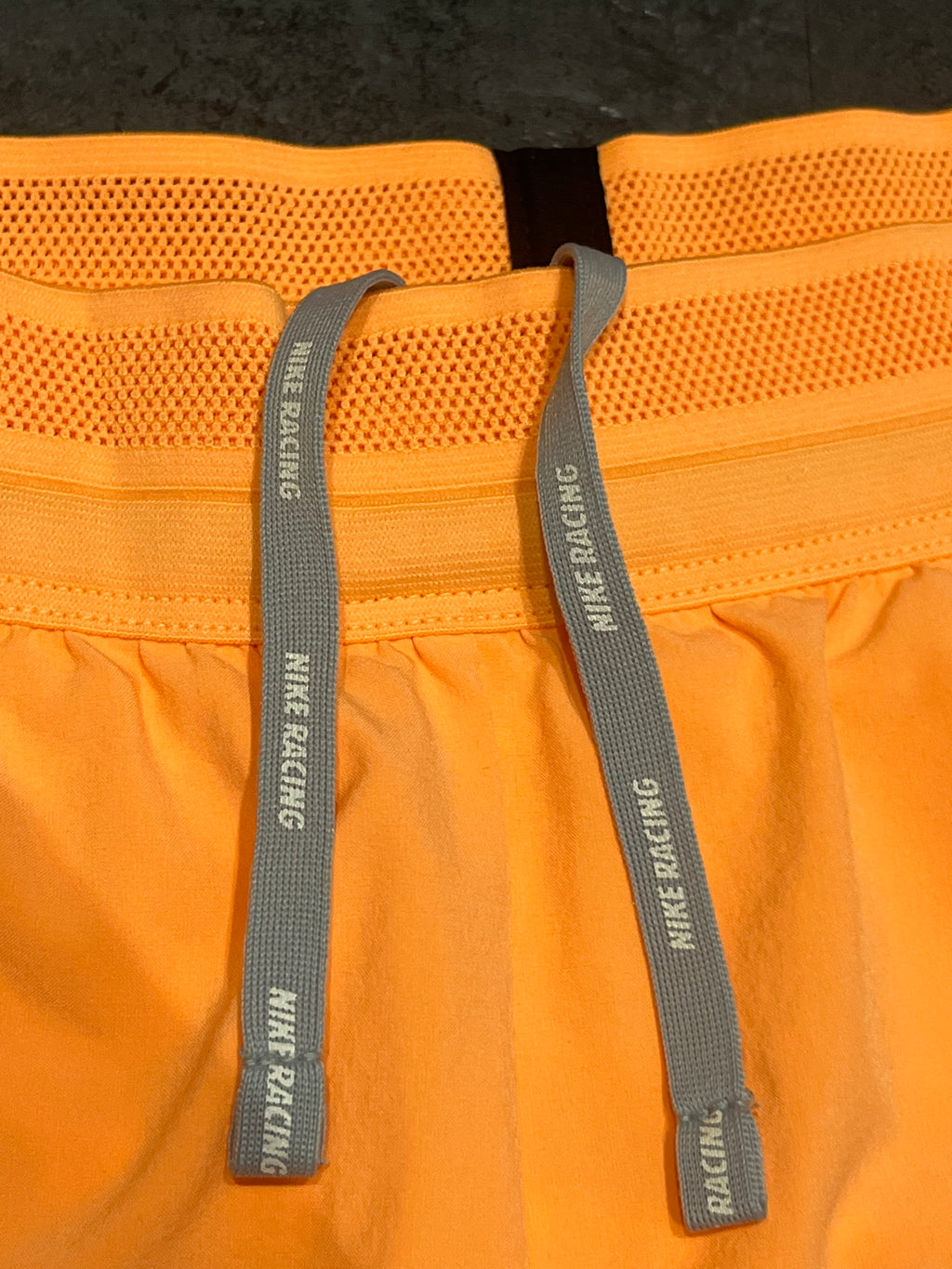 Orange & Ghost Green Nike Women’s Dri Fit ADV Aeroswift 3” Racing Split Shorts