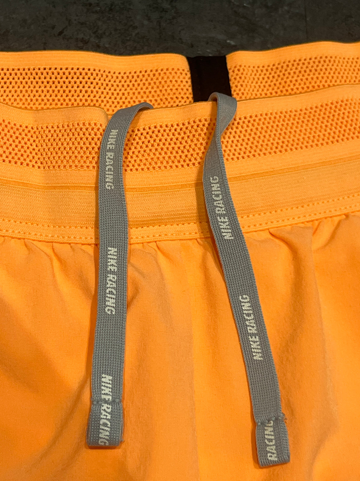Orange & Ghost Green Nike Women’s Dri Fit ADV Aeroswift 3” Racing Split Shorts