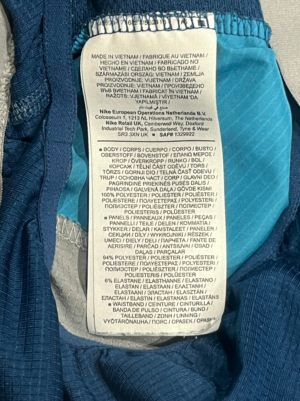 Blue Nike Men’s Dri Fit Trail 5” Brief Lined Running Shorts