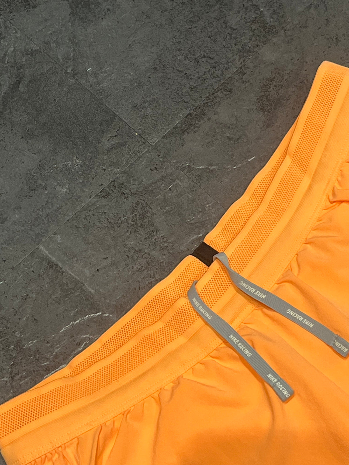 Orange & Ghost Green Nike Women’s Dri Fit ADV Aeroswift 3” Racing Split Shorts