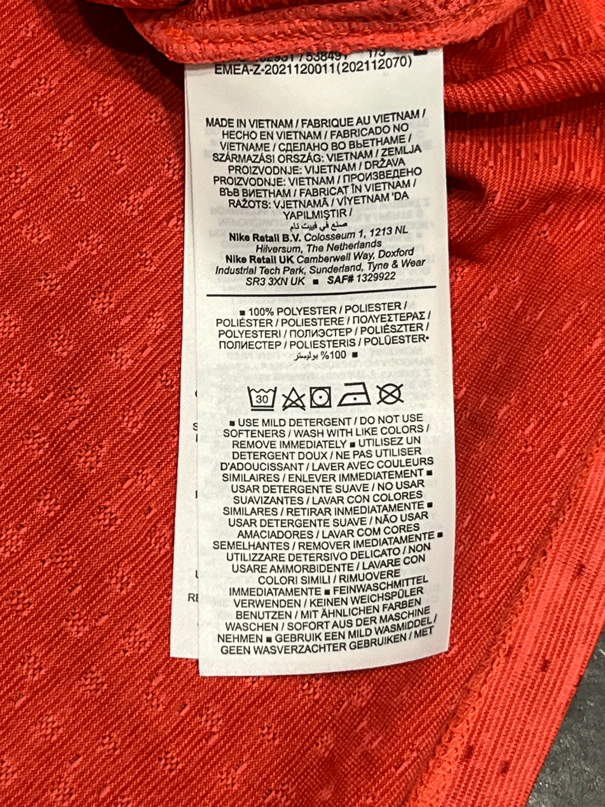 Red Nike Men’s Dri Fit ADV Running T Shirt